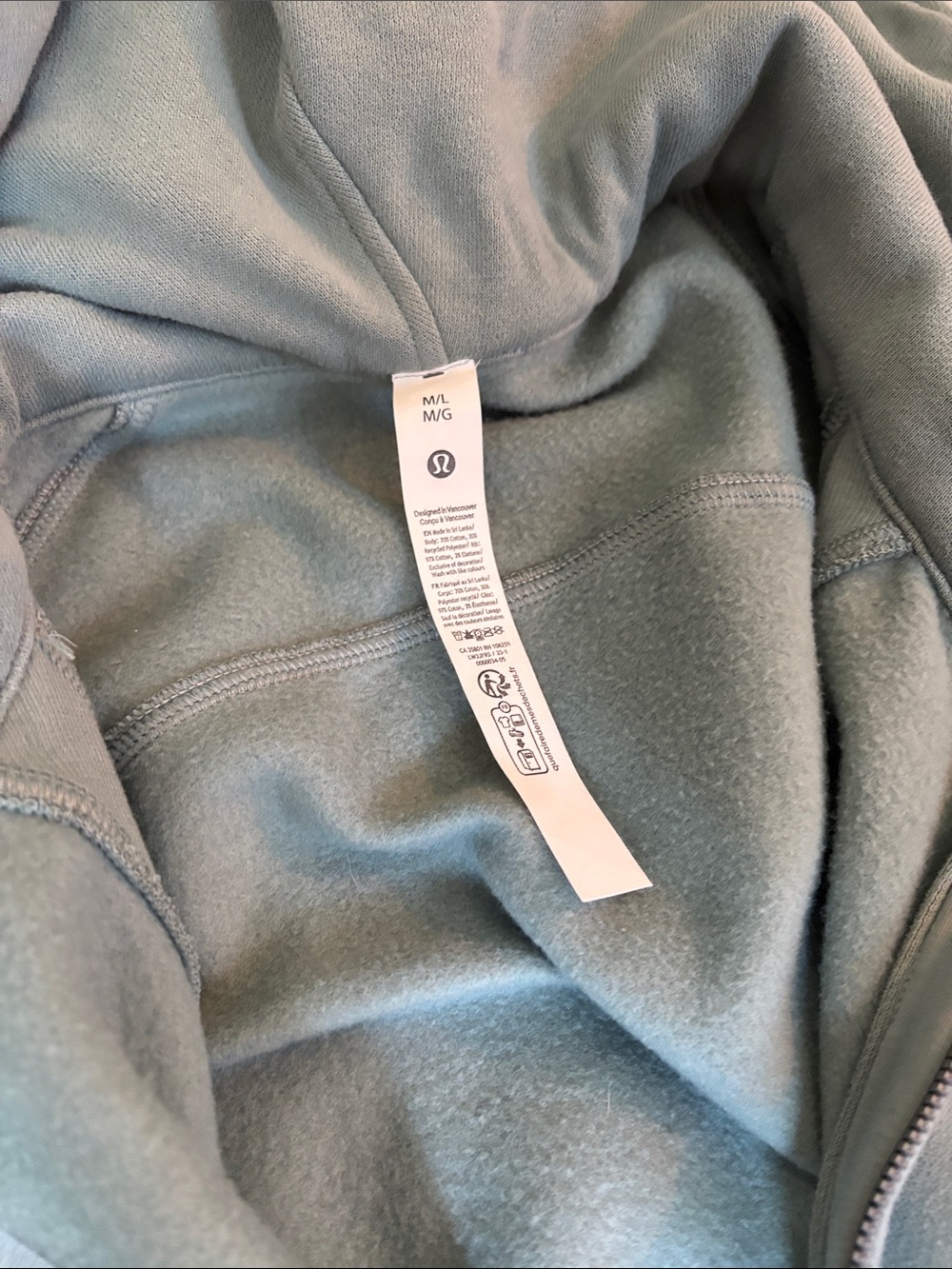lululemon athletica Women's Half-Zip oversized scuba - Sage - Picture 2 of 5